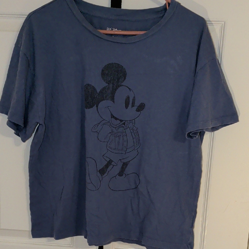 GAP Blue Mickey Mouse Graphic Tee